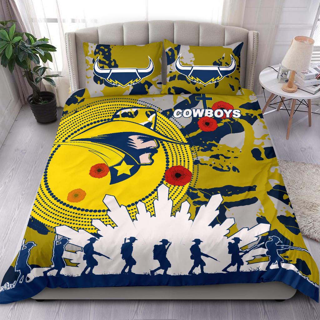 Cowboys ANZAC Bedding Set Will Remember Forever - Vibe Hoodie Shop