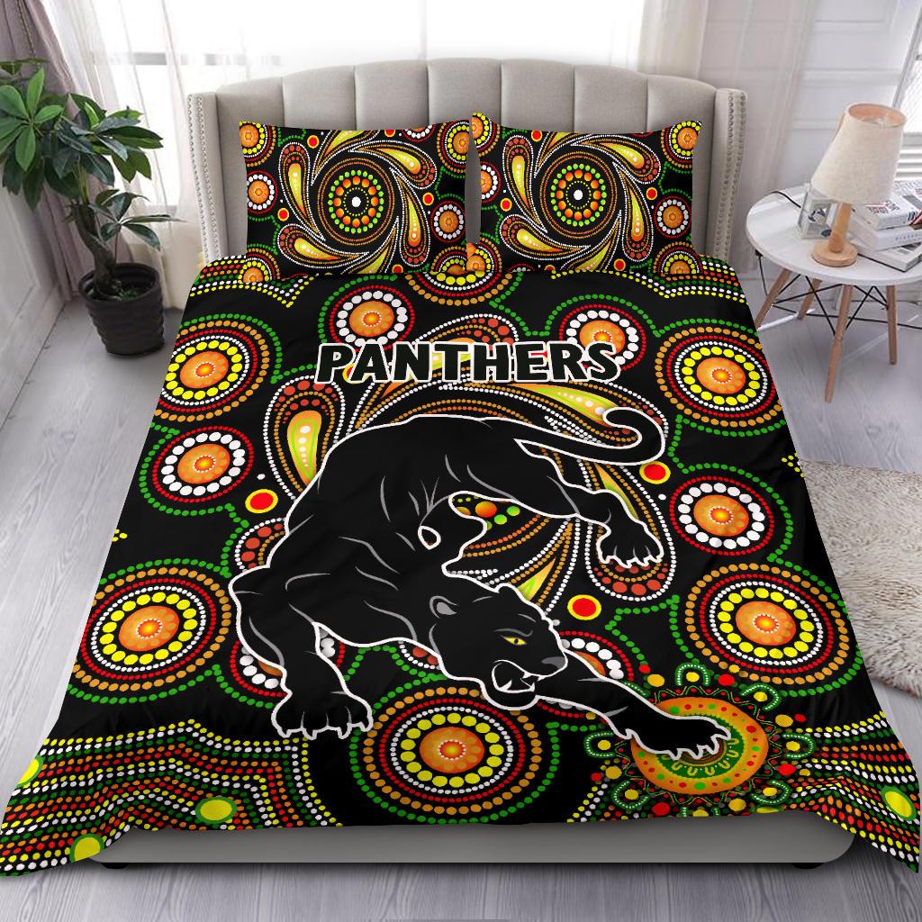 Penrith Bedding Set Panthers Indigenous Vibes - Vibe Hoodie Shop