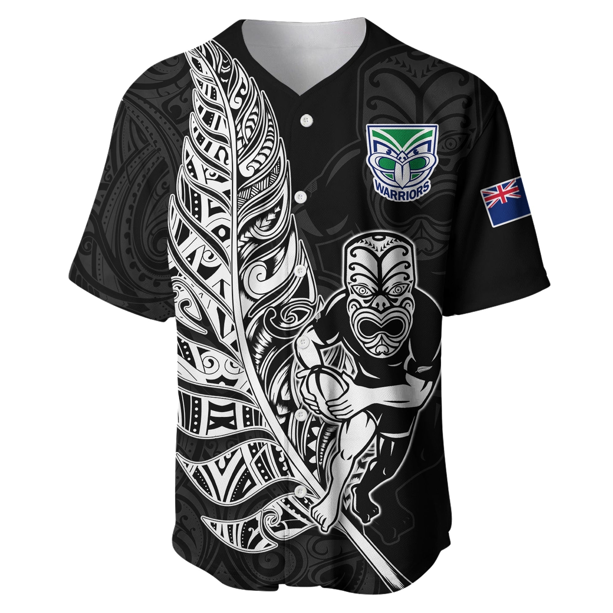 custom-text-and-number-new-zealand-tiki-rugby-baseball-jersey-nz-warriors-fern-maori-style
