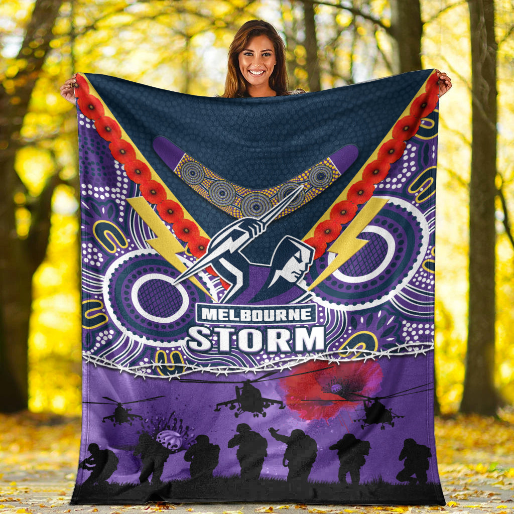 melbourne-storm-rugby-anzac-premium-blanket-indigenous-poppy-australian-army