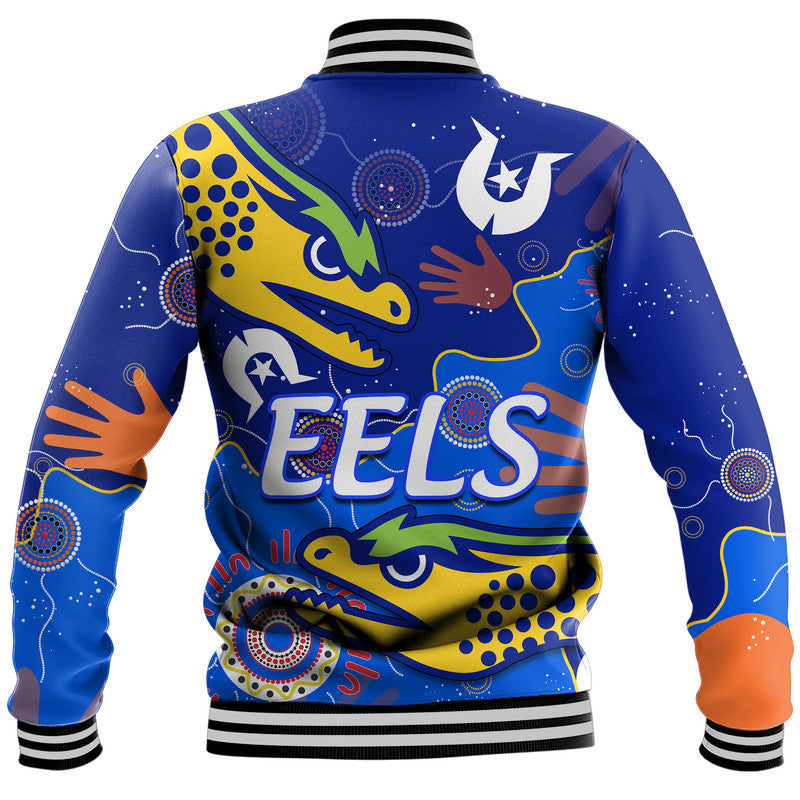 Parramatta Eels NAIDOC Week Baseball Jacket Torres Strait Eels Aboriginal - Vibe Hoodie Shop