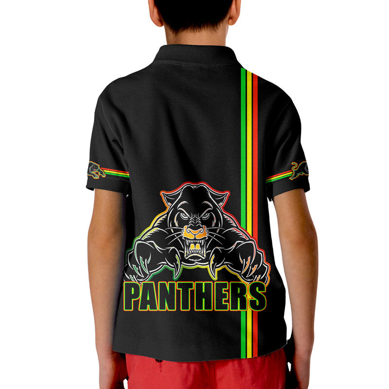 Penrith Panthers Polo Shirt Angry Panther Simple Style LT9 - Vibe Hoodie Shop