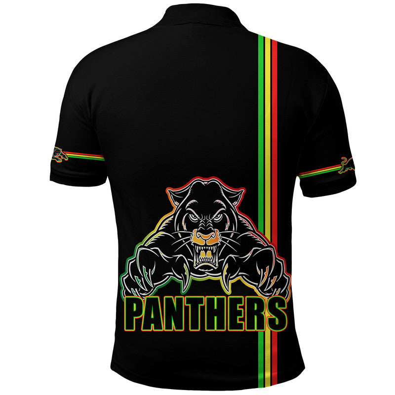 Penrith Panthers Polo Shirt Angry Panther Simple Style LT9 - Vibe Hoodie Shop