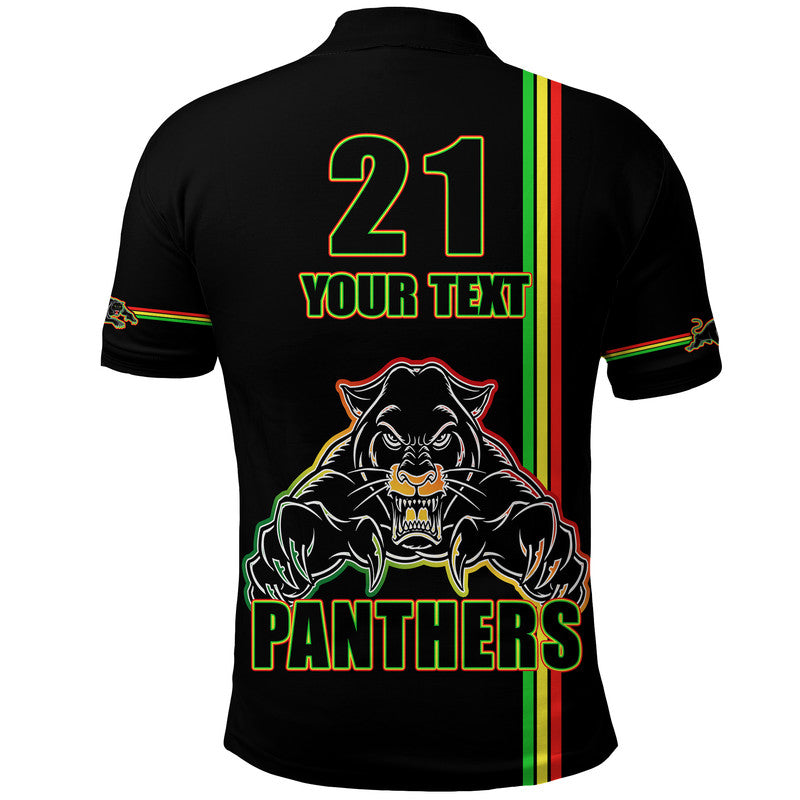 (Custom Personalised) Penrith Panthers Polo Shirt Angry Panther Simple Style LT9 - Vibe Hoodie Shop