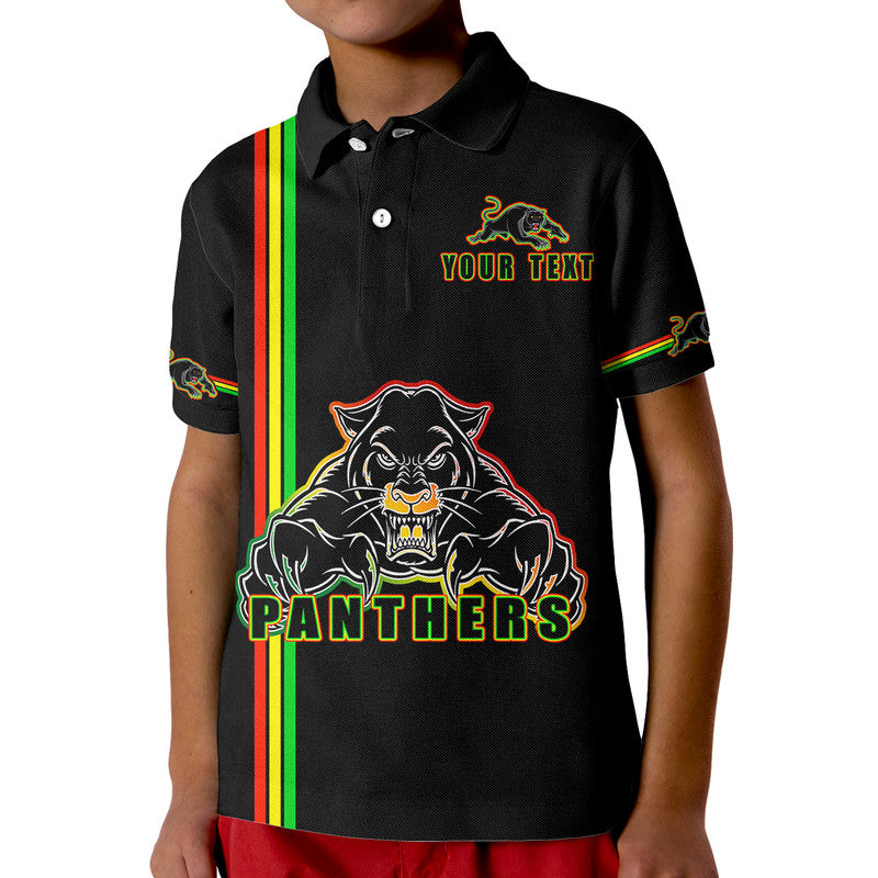 (Custom Personalised) Penrith Panthers Polo Shirt Angry Panther Simple Style LT9 - Vibe Hoodie Shop