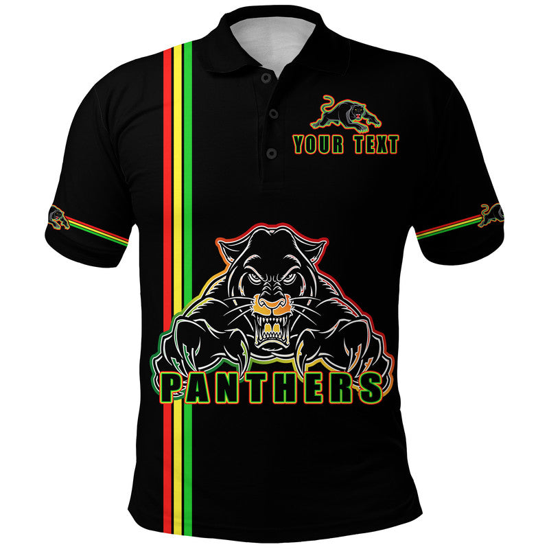 (Custom Personalised) Penrith Panthers Polo Shirt Angry Panther Simple Style LT9 - Vibe Hoodie Shop