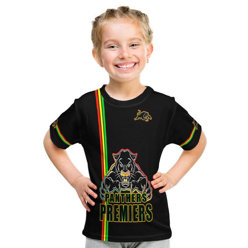 Penrith Panthers Premiers T Shirt Angry Panther Simple Style LT9 - Vibe Hoodie Shop