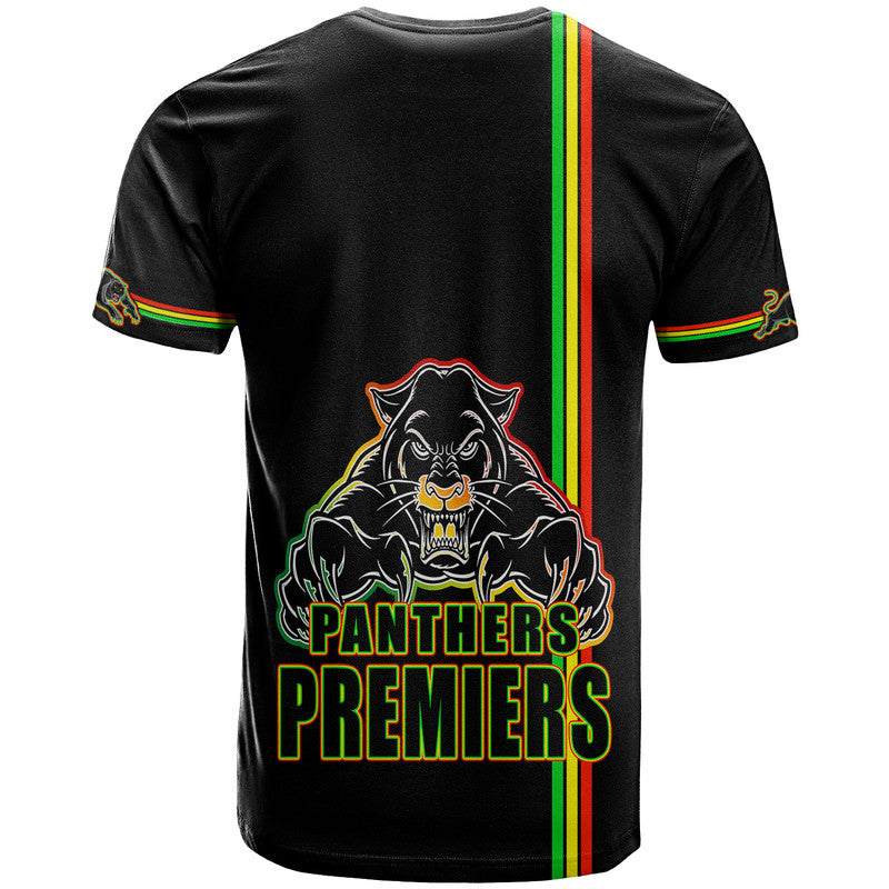 Penrith Panthers Premiers T Shirt Angry Panther Simple Style LT9 - Vibe Hoodie Shop