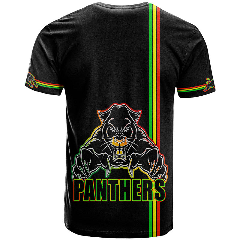 Penrith Panthers T Shirt Angry Panther Simple Style LT9 - Vibe Hoodie Shop