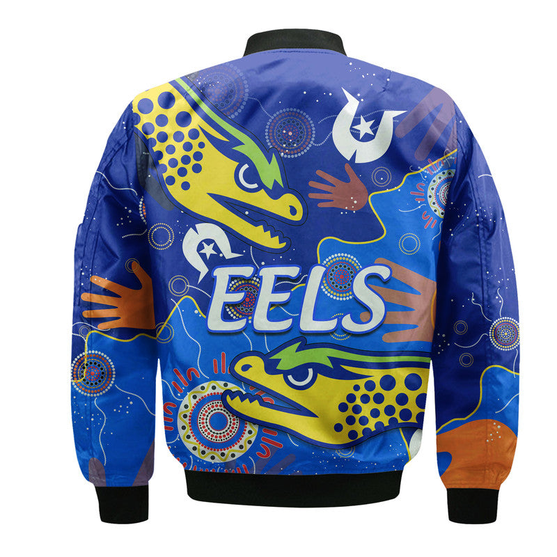 Parramatta Eels NAIDOC Week Bomber Jacket Torres Strait Eels Aboriginal - Vibe Hoodie Shop