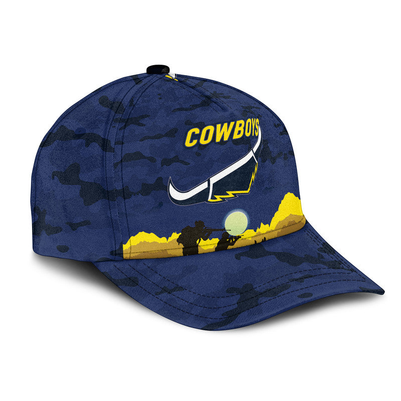 North Queensland Cowboys ANZAC 2022 NRL Classic Cap Simple Style - Blue - Vibe Hoodie Shop