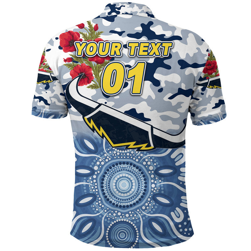 (Custom Personalised) North Queensland Cowboys ANZAC 2022 Polo Shirt Indigenous Vibes - White - Vibe Hoodie Shop