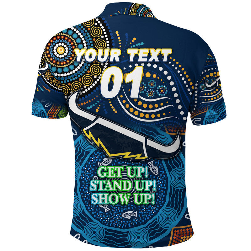 (Custom Personalised) Australia Cowboys Rugby NAIDOC Week 2022 Polo Shirt Unique Vibes - Navy - Vibe Hoodie Shop