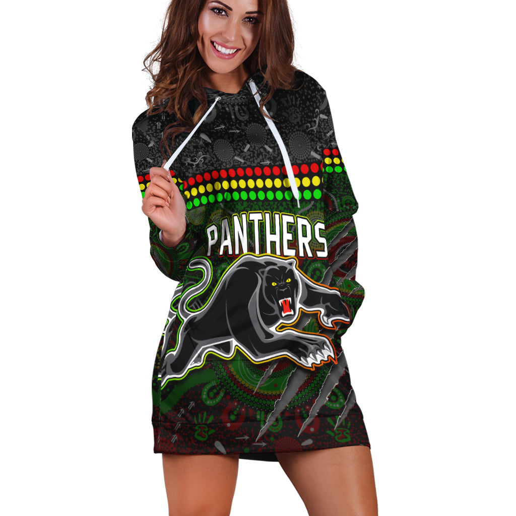 Custom Personalised Panthers Hoodie Dress Premiers 2022 Aboriginal - Vibe Hoodie Shop