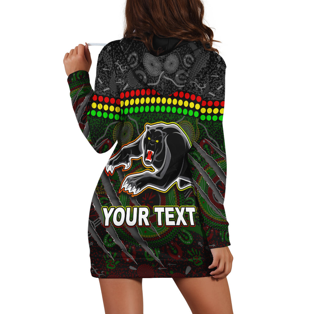 Custom Personalised Panthers Hoodie Dress Premiers 2022 Aboriginal - Vibe Hoodie Shop