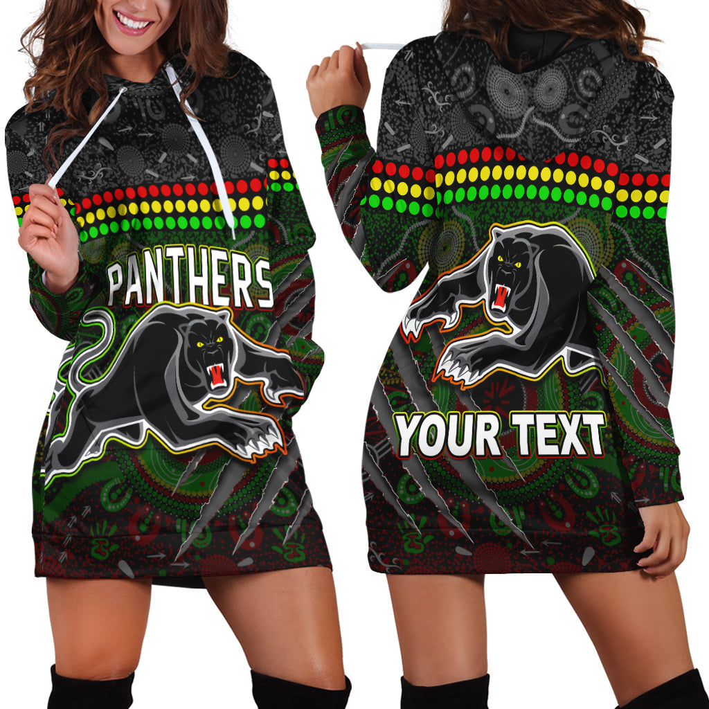 Custom Personalised Panthers Hoodie Dress Premiers 2022 Aboriginal - Vibe Hoodie Shop