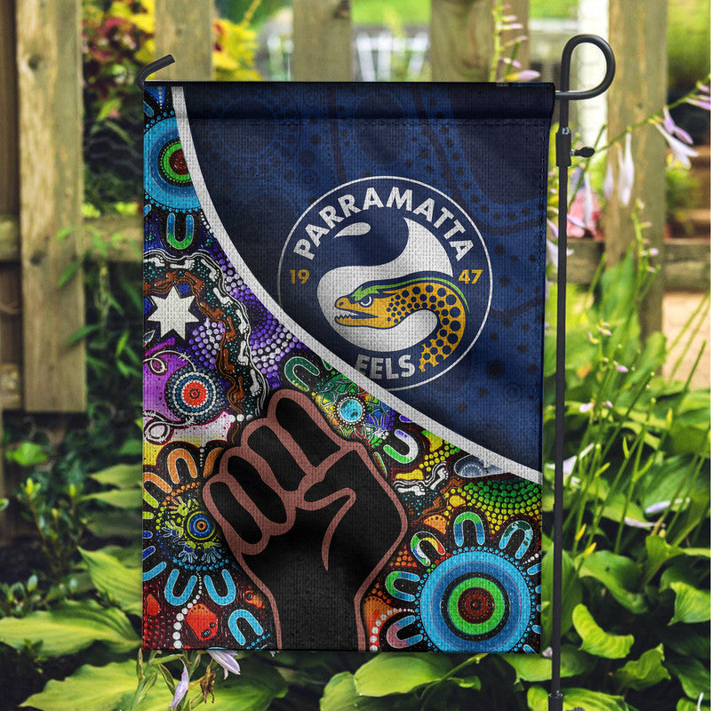 Parramatta Eels Garden Flag Eels Indigenous Aboriginal - Vibe Hoodie Shop