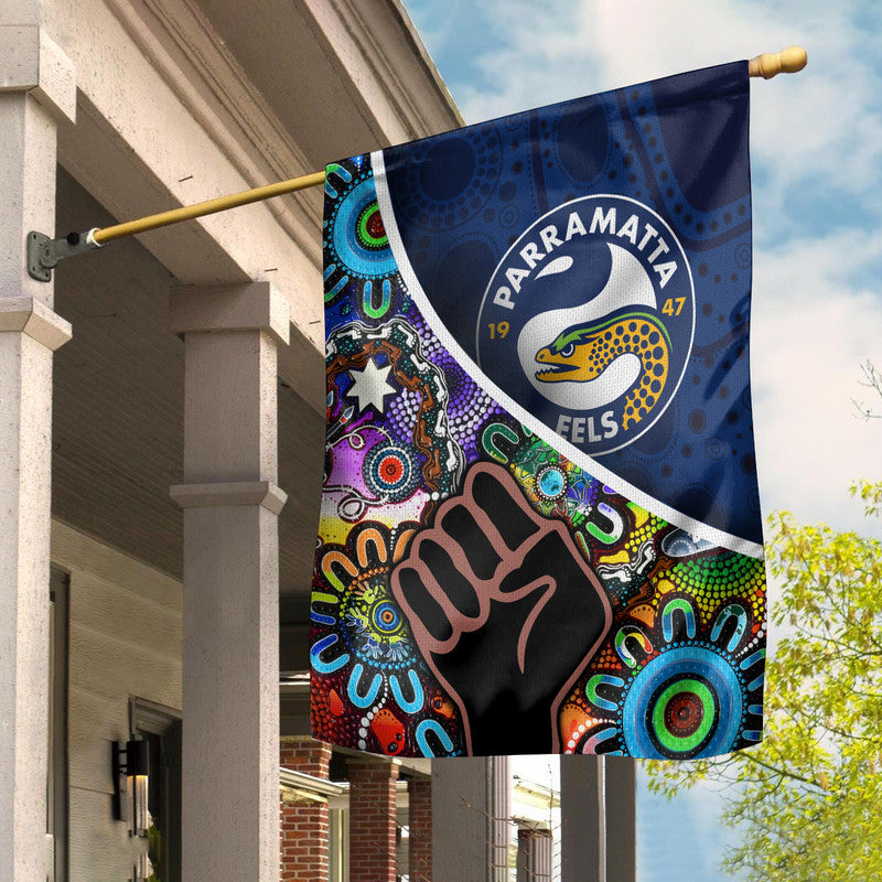 Parramatta Eels Garden Flag Eels Indigenous Aboriginal - Vibe Hoodie Shop