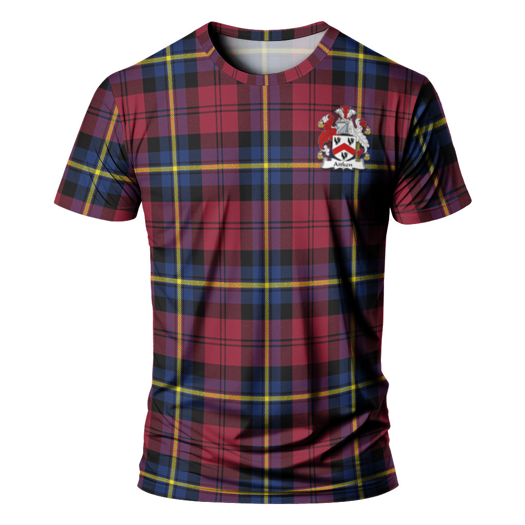 Aitken Modern Tartan Family Crest T-Shirt K23 - Vibe Hoodie Shop