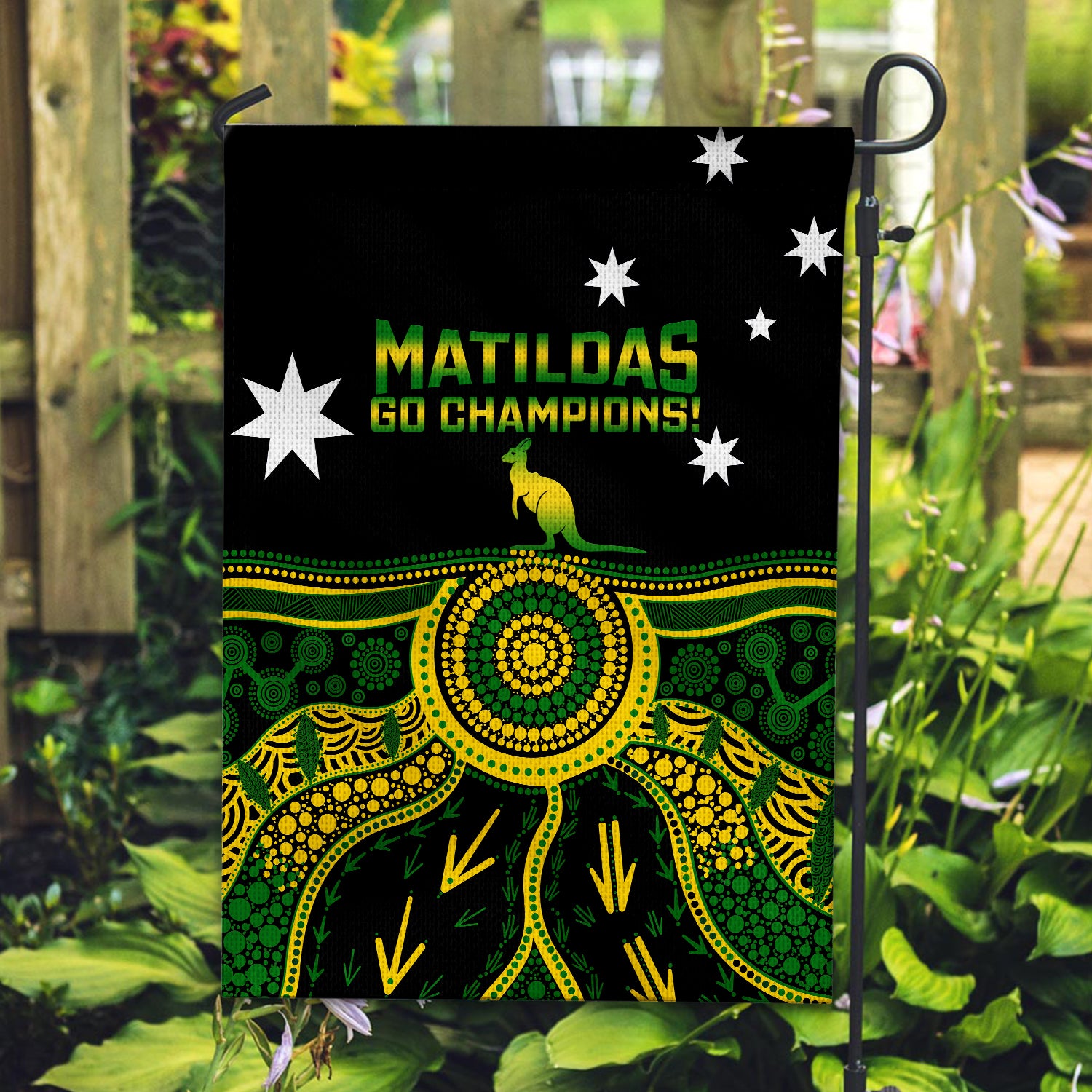 Australia Soccer Flag Aboriginal Go Matildas 2023 World Cup - Vibe Hoodie Shop