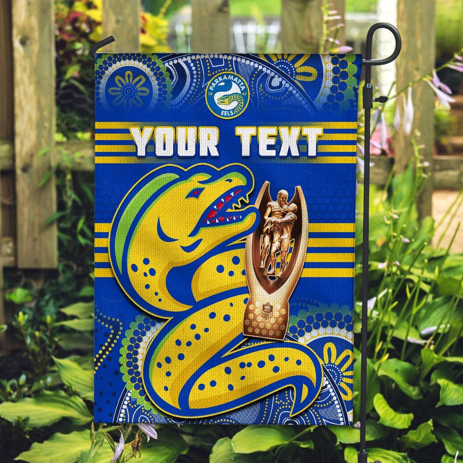 (Custom Personalised) Parramatta Rugby Flag Eels Premiers 2022 Indigenous Artsy - Vibe Hoodie Shop