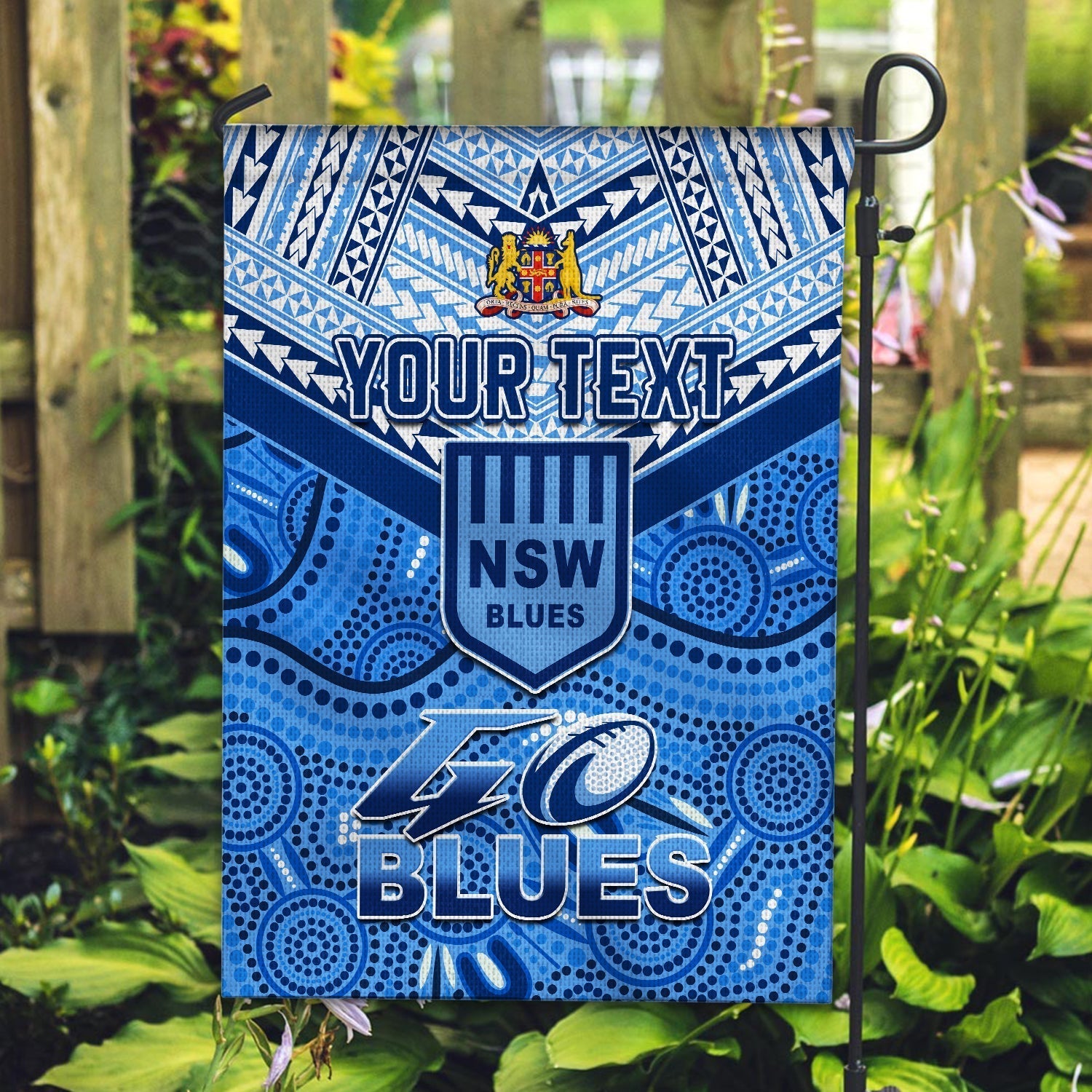 (Custom Personalised) NSW Blues Flag Aboriginal and Polynesia Admirable - Vibe Hoodie Shop