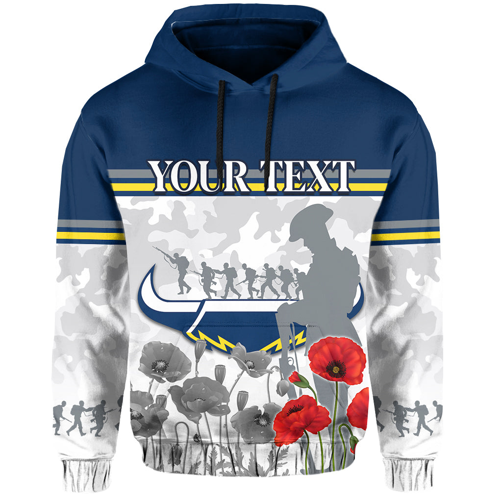 (Custom Personalised) Cowboys ANZAC 2022 Hoodie Aboriginal Lest We Forget LT13 - Vibe Hoodie Shop