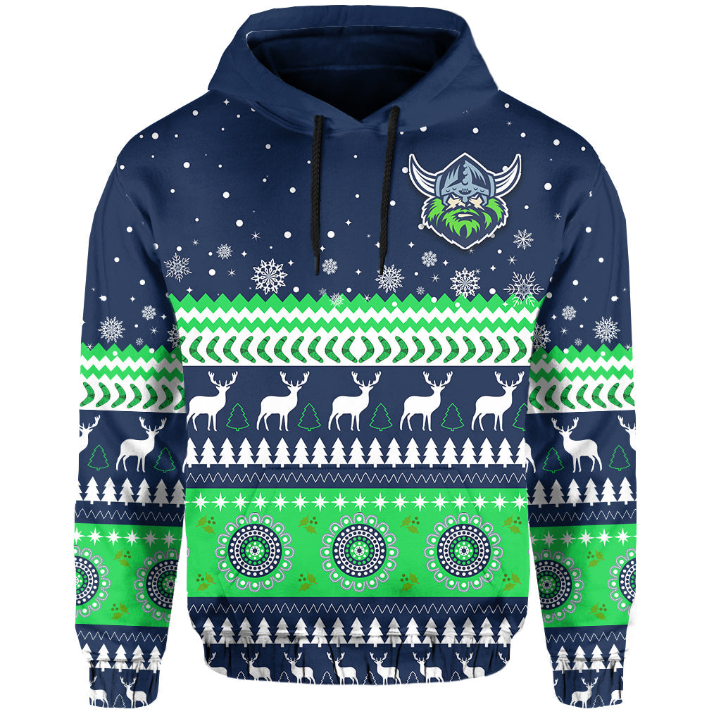 Raiders Hoodie Canberra Merry Christmas The Milk LT13 - Vibe Hoodie Shop