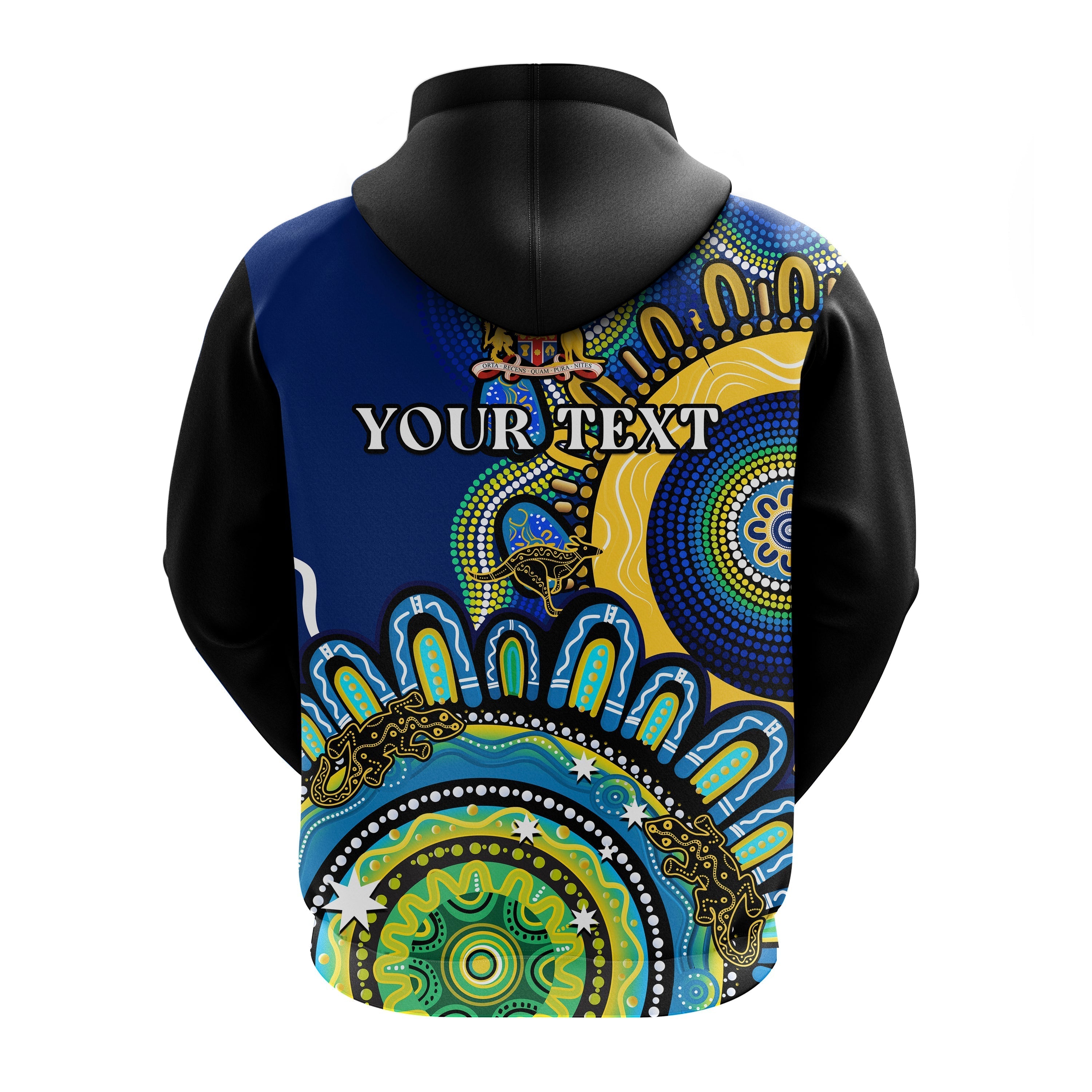 (Custom Personalised) New South Wales State Hoodie NSW Australian Indigenous Art - Vibe Hoodie Shop