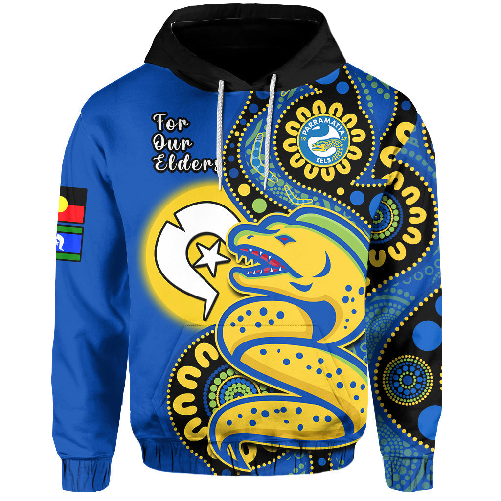 Eels Rugby NAIDOC 2023 Hoodie For Our Elders Aboriginal - Vibe Hoodie Shop