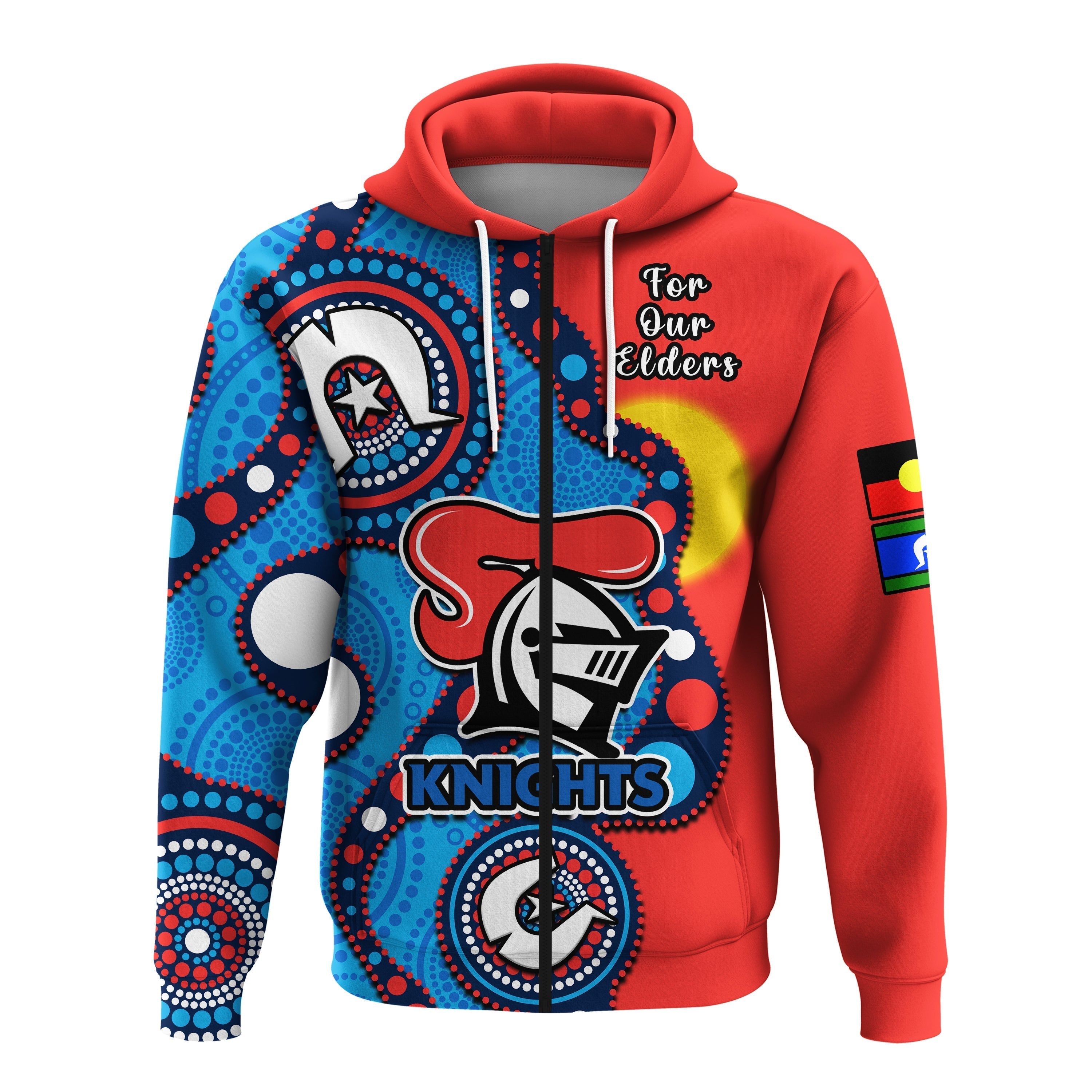 Knights Rugby NAIDOC 2023 Hoodie Indigenous For Our Elders - Vibe Hoodie Shop