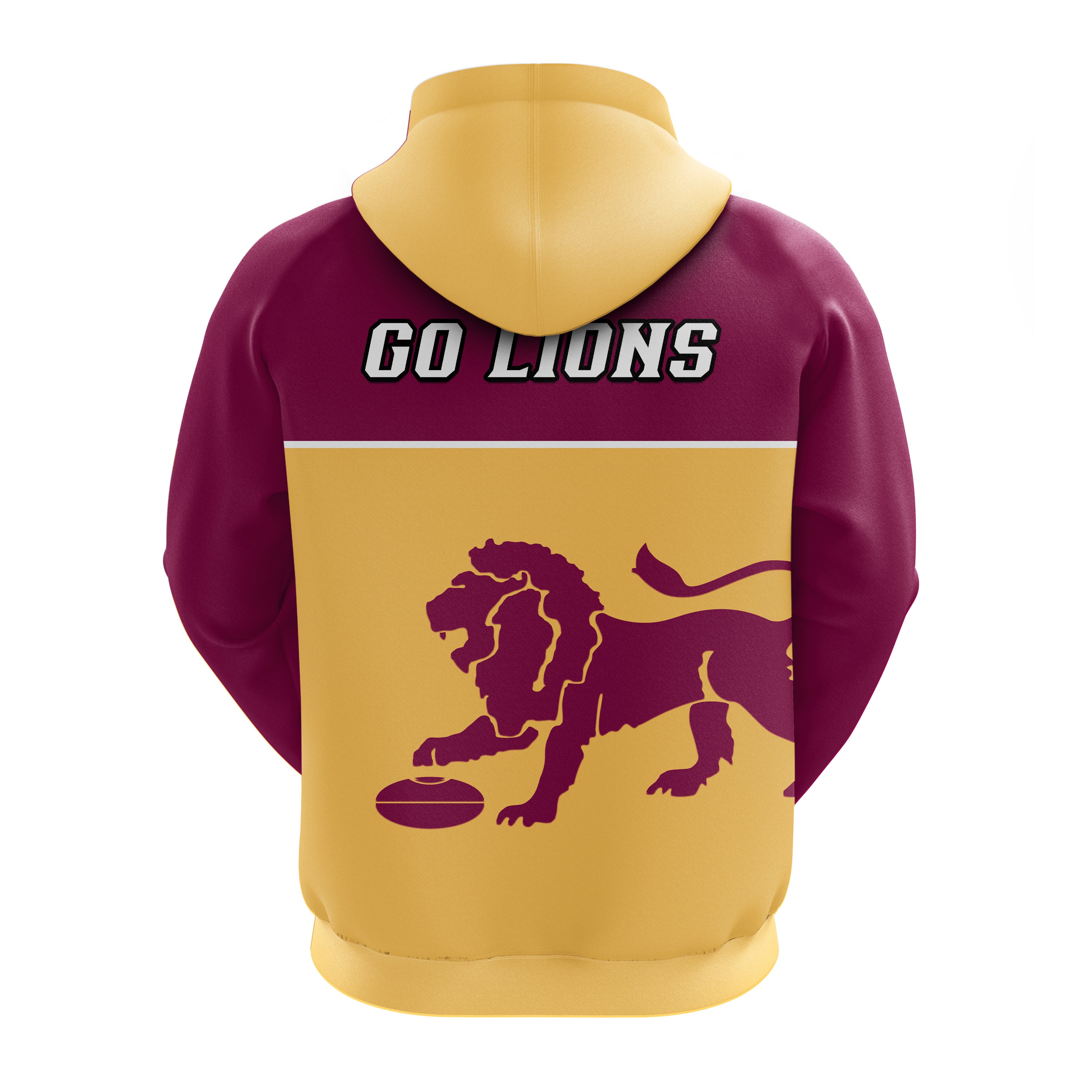 Brisbane Lions Football 2023 Hoodie Sporty Gold Version - Vibe Hoodie Shop