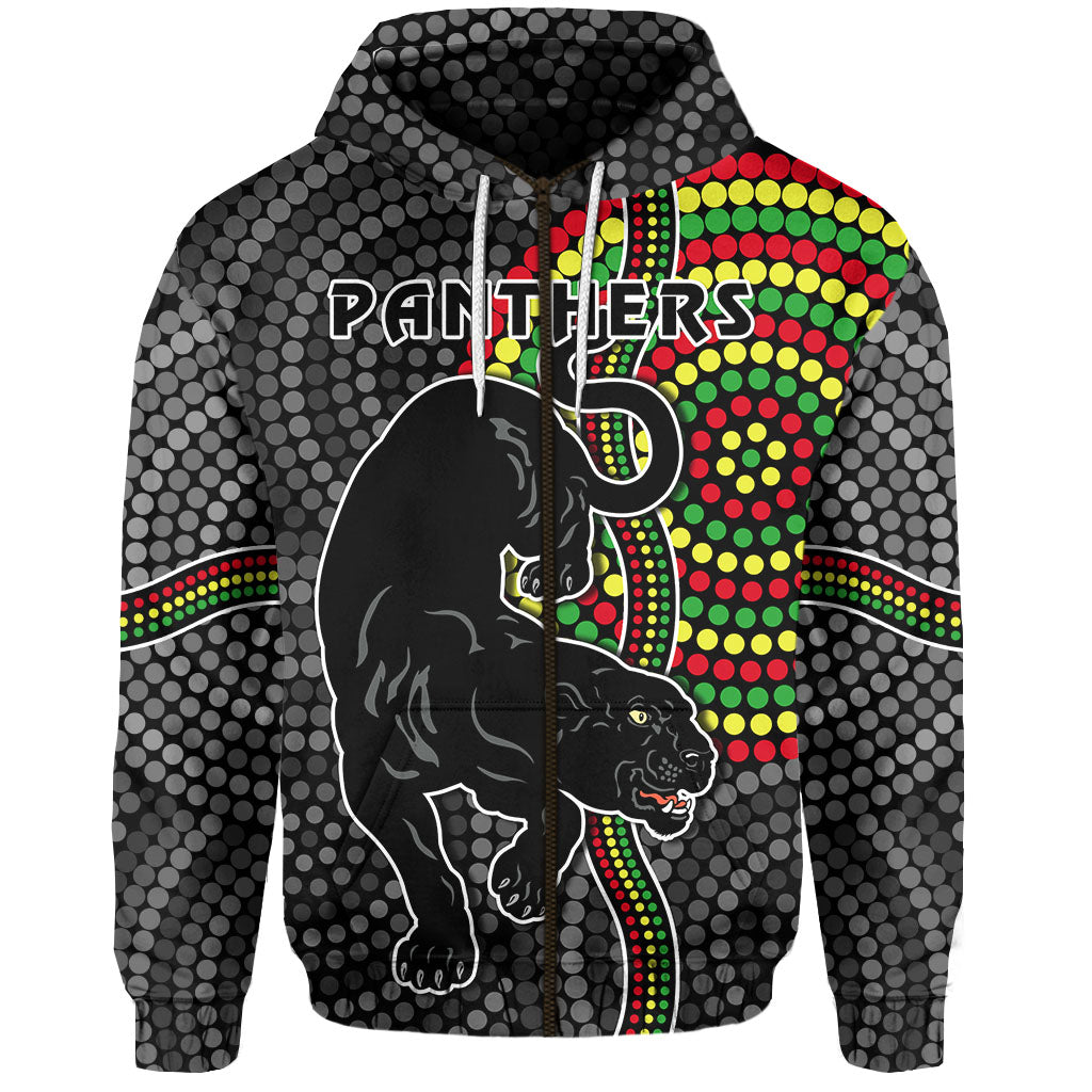 Panthers Zip Hoodie Simple Wild Indigenous LT13 - Vibe Hoodie Shop
