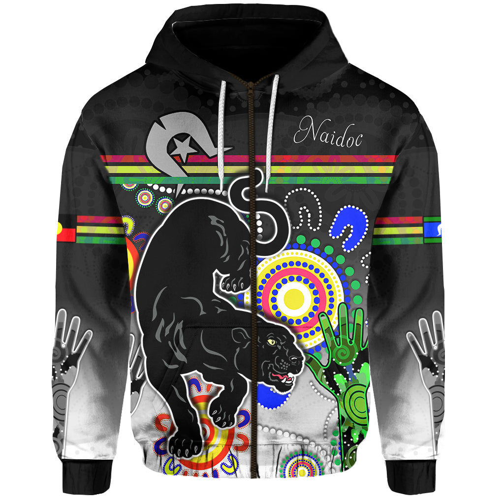 NAIDOC Panthers 2021 Zip Hoodie Health Life LT13 - Vibe Hoodie Shop
