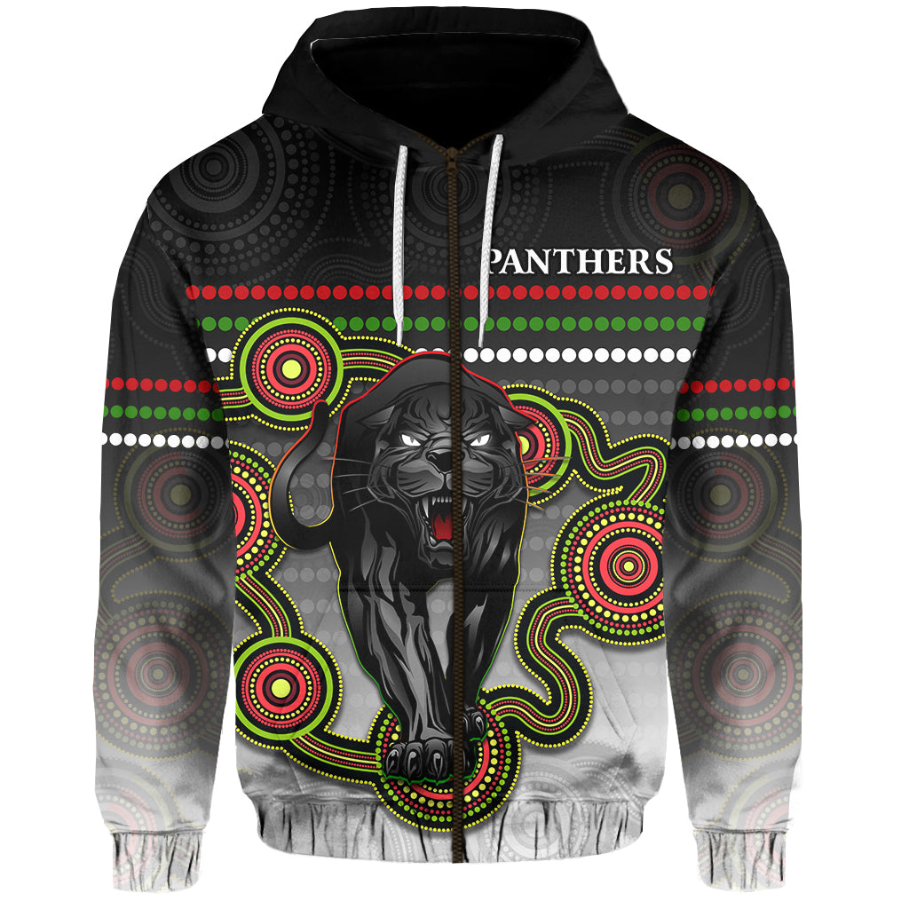 Panthers Indigenous Zip Hoodie Version White Alternate LT13 - Vibe Hoodie Shop