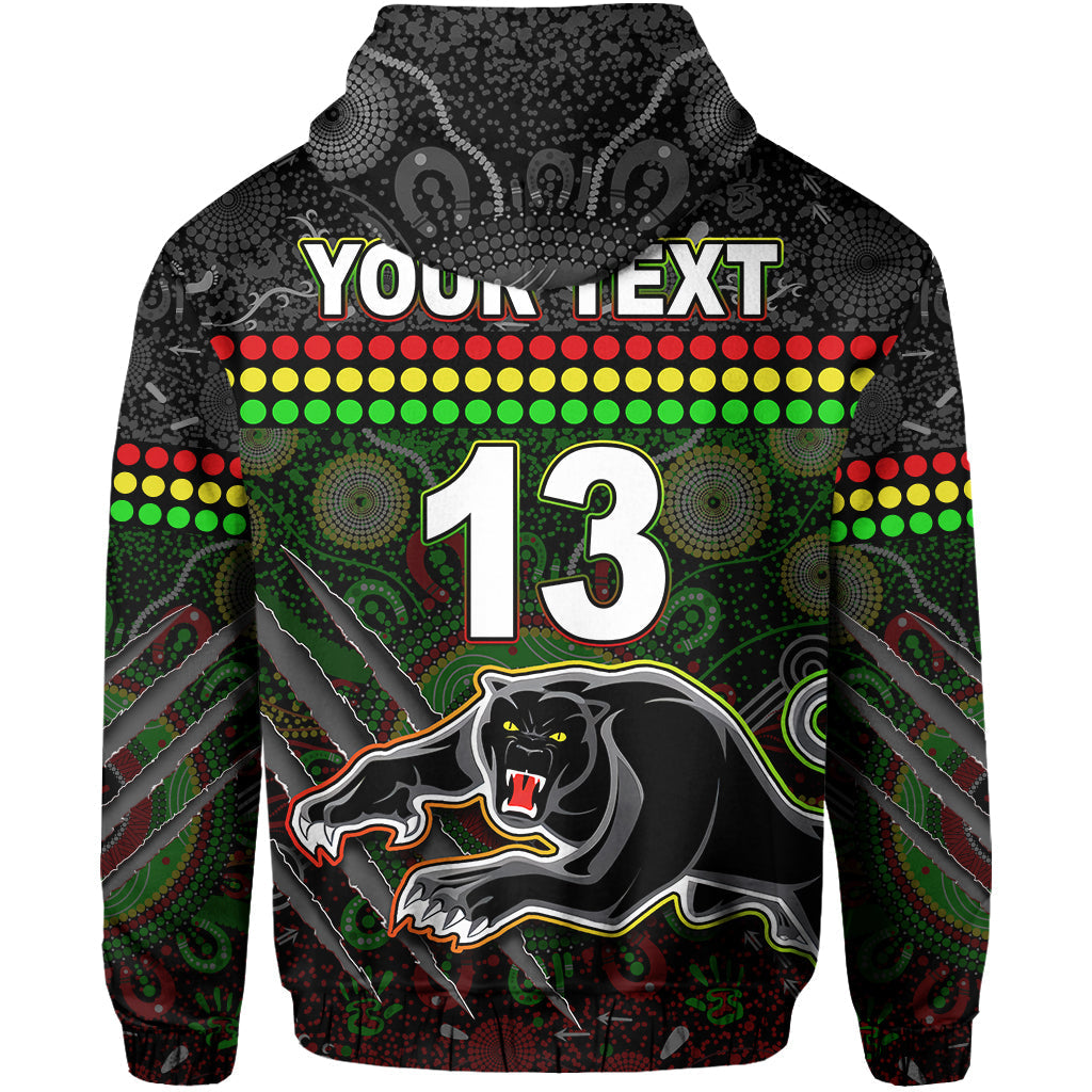 Custom Text and Number Panthers Hoodie Premiers 2022 Aboriginal LT13 - Vibe Hoodie Shop