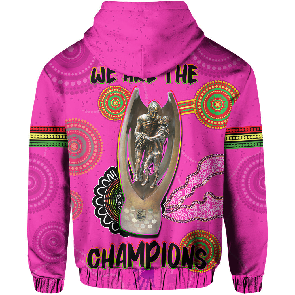 Panthers Hoodie Aboriginal Premiers 2022 We Are The Champions With Trophy LT13 - Vibe Hoodie Shop