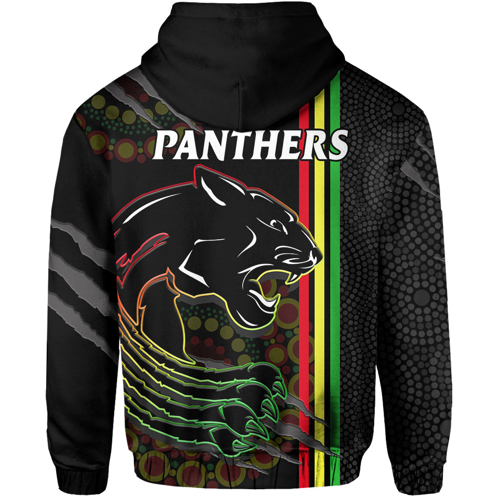 Panthers Rugby Hoodie The Mountain Men Aboriginal Art Dynamic - Vibe Hoodie Shop