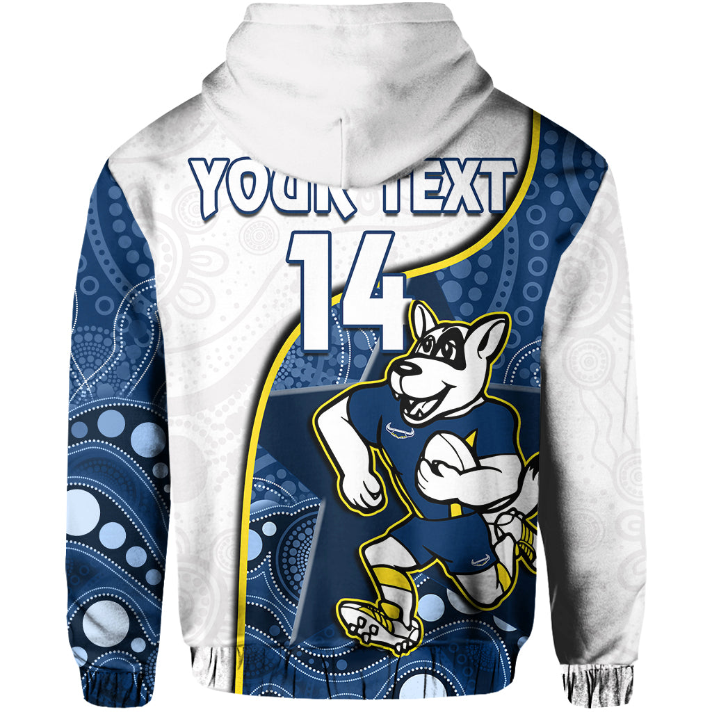 (Custom Text And Number) Cowboys Rugby Hoodie Macost Indigenous Pattern 2022 Premiers - Vibe Hoodie Shop