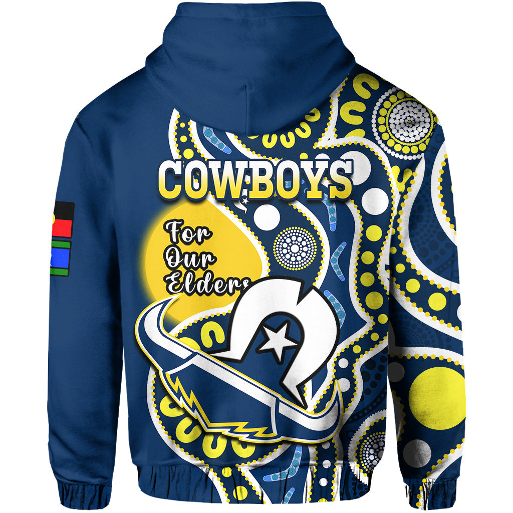 Cowboys Rugby NAIDOC 2023 Hoodie For Our Elders Aboriginal - Vibe Hoodie Shop