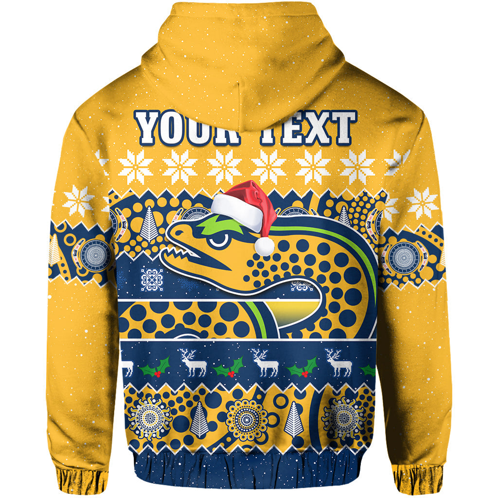 (Custom Personalised) Parramatta Eels Christmas Hoodie Parra Aboriginal Art Merry Xmas - Vibe Hoodie Shop
