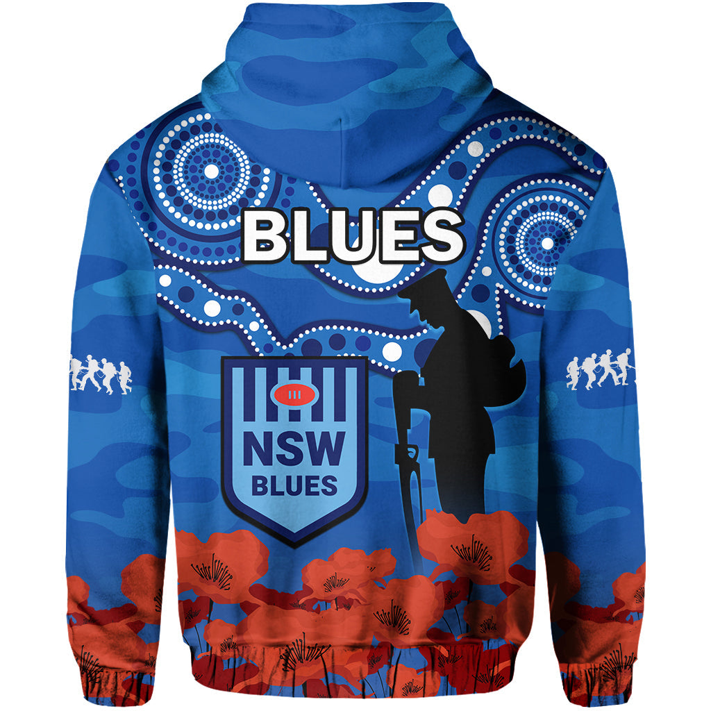 Blues Rugby ANZAC 2023 Hoodie NSW Aboriginal Mix Poppy Camouflage - Vibe Hoodie Shop