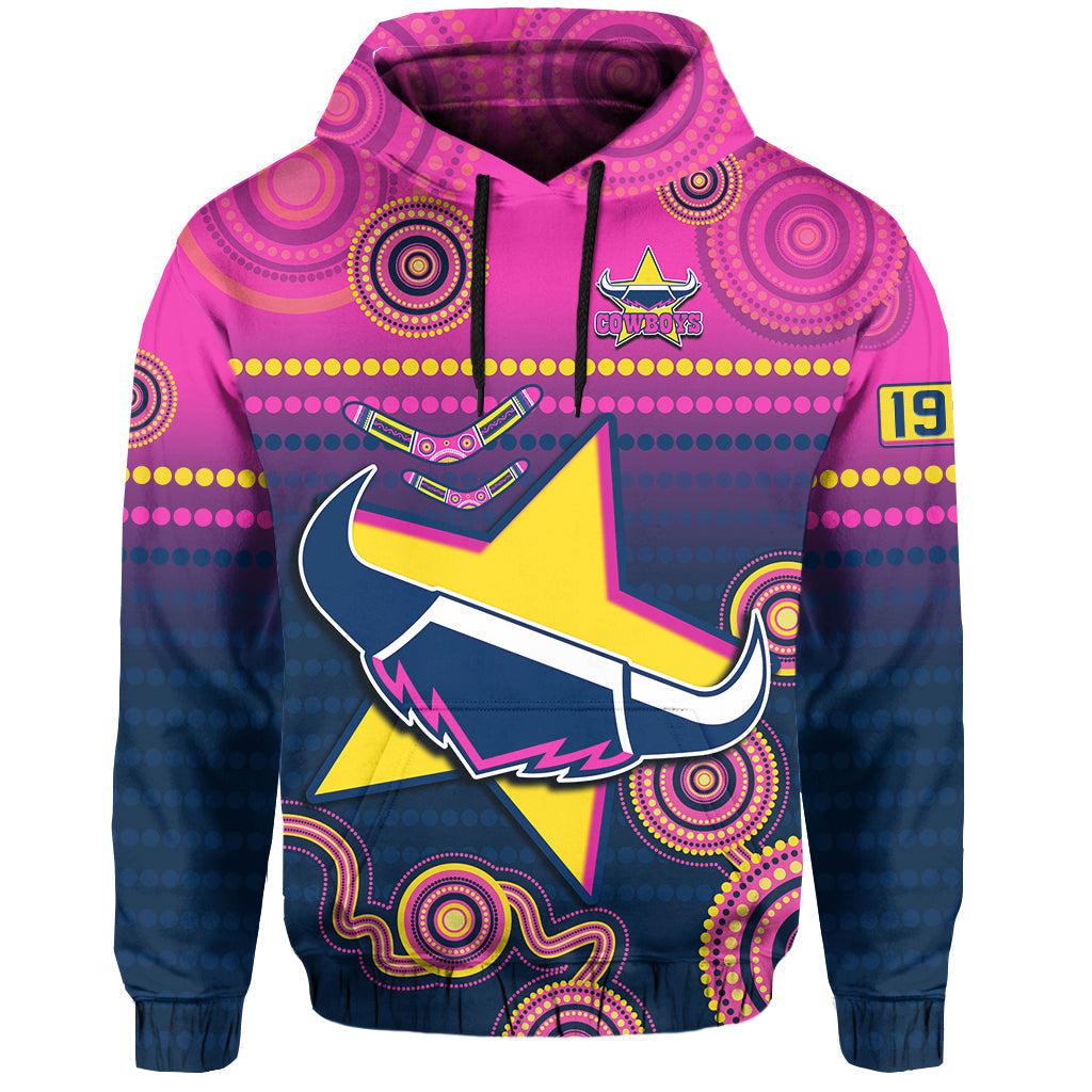 Cowboys Rugby Hoodie Aboriginal Go Premiers North Queensland LT13 - Vibe Hoodie Shop