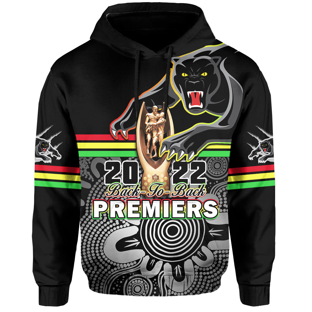 Panthers Rugby Hoodie Pennies Premiers 2022 Back To Back Indigenous Original - Vibe Hoodie Shop