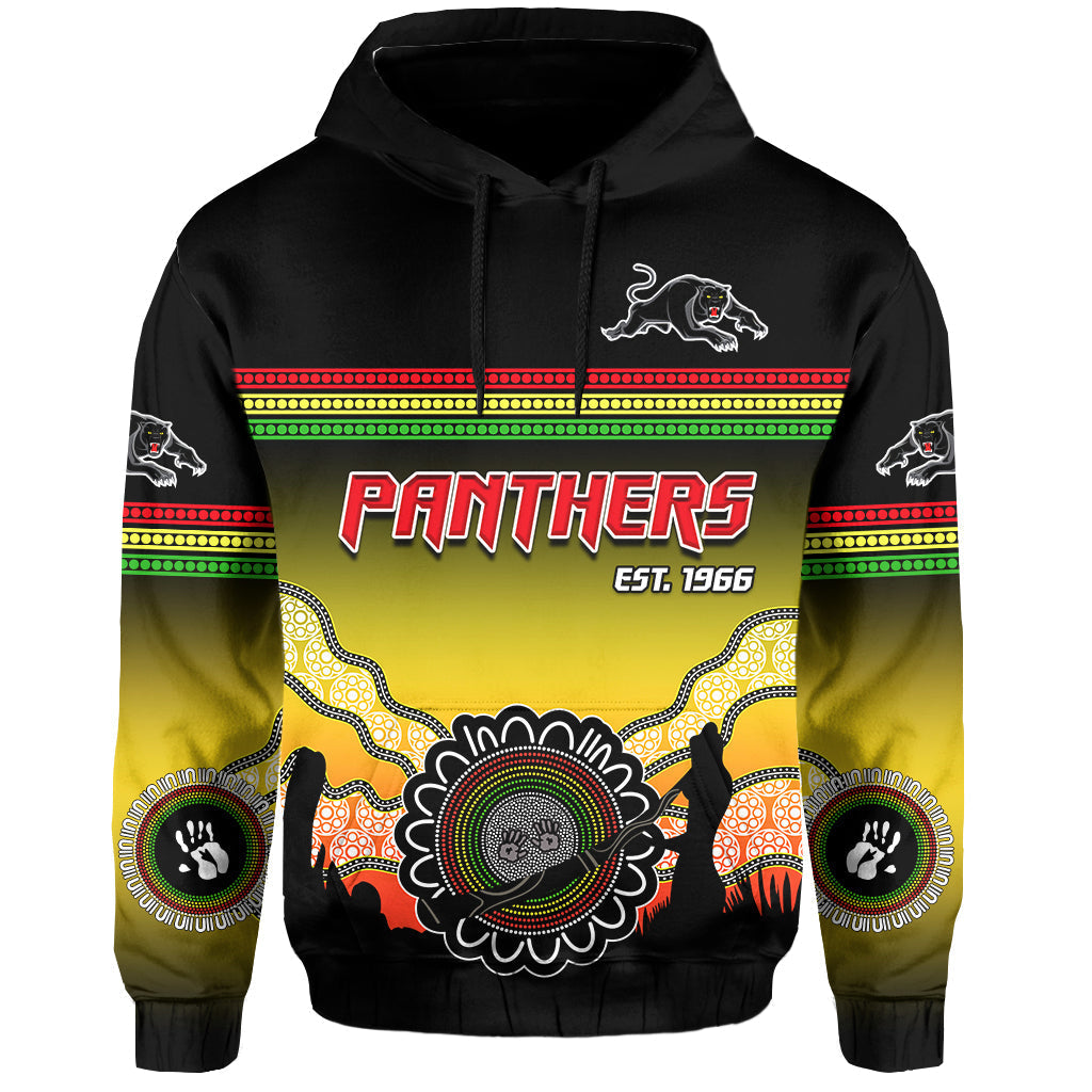 Panthers Hoodie Go The Mighty Penrith Aboriginal LT13 - Vibe Hoodie Shop