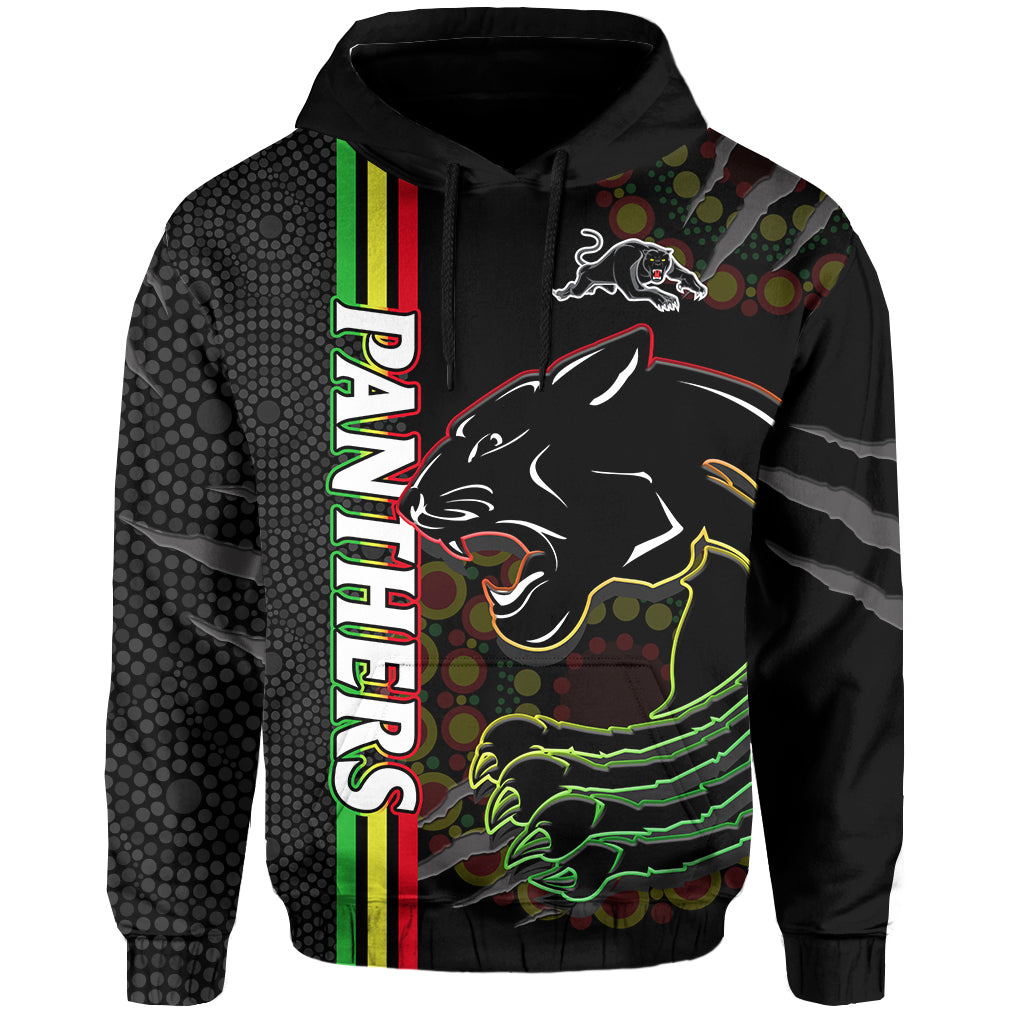 Panthers Rugby Hoodie The Mountain Men Aboriginal Art Dynamic - Vibe Hoodie Shop