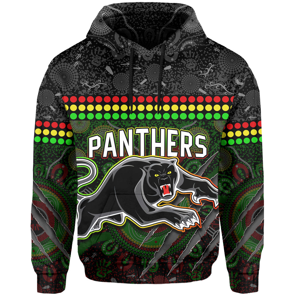 Custom Text and Number Panthers Hoodie Premiers 2022 Aboriginal LT13 - Vibe Hoodie Shop