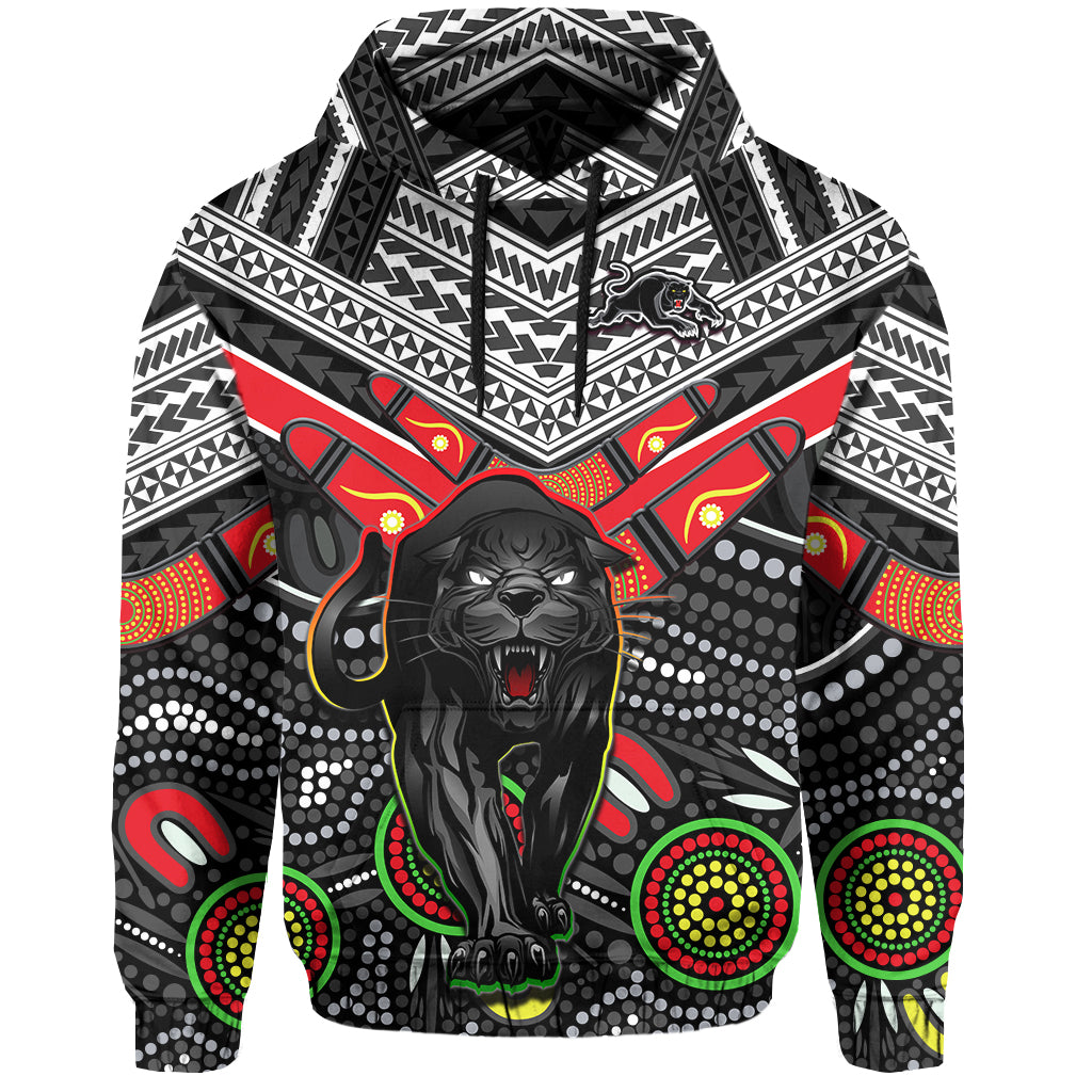 Panthers Rugby Hoodie Aboriginal and Polynesia Penrith The Riff LT13 - Vibe Hoodie Shop