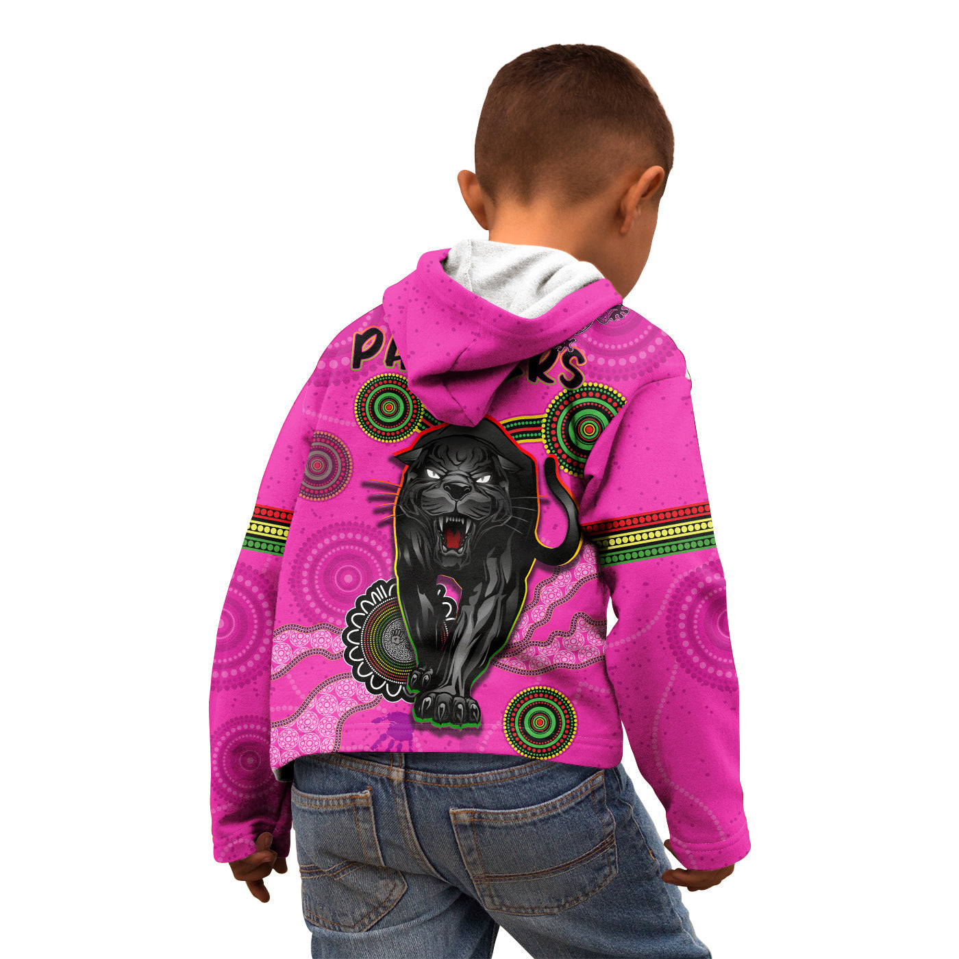 Panthers Hoodie KID Aboriginal with Lizard - Vibe Hoodie Shop