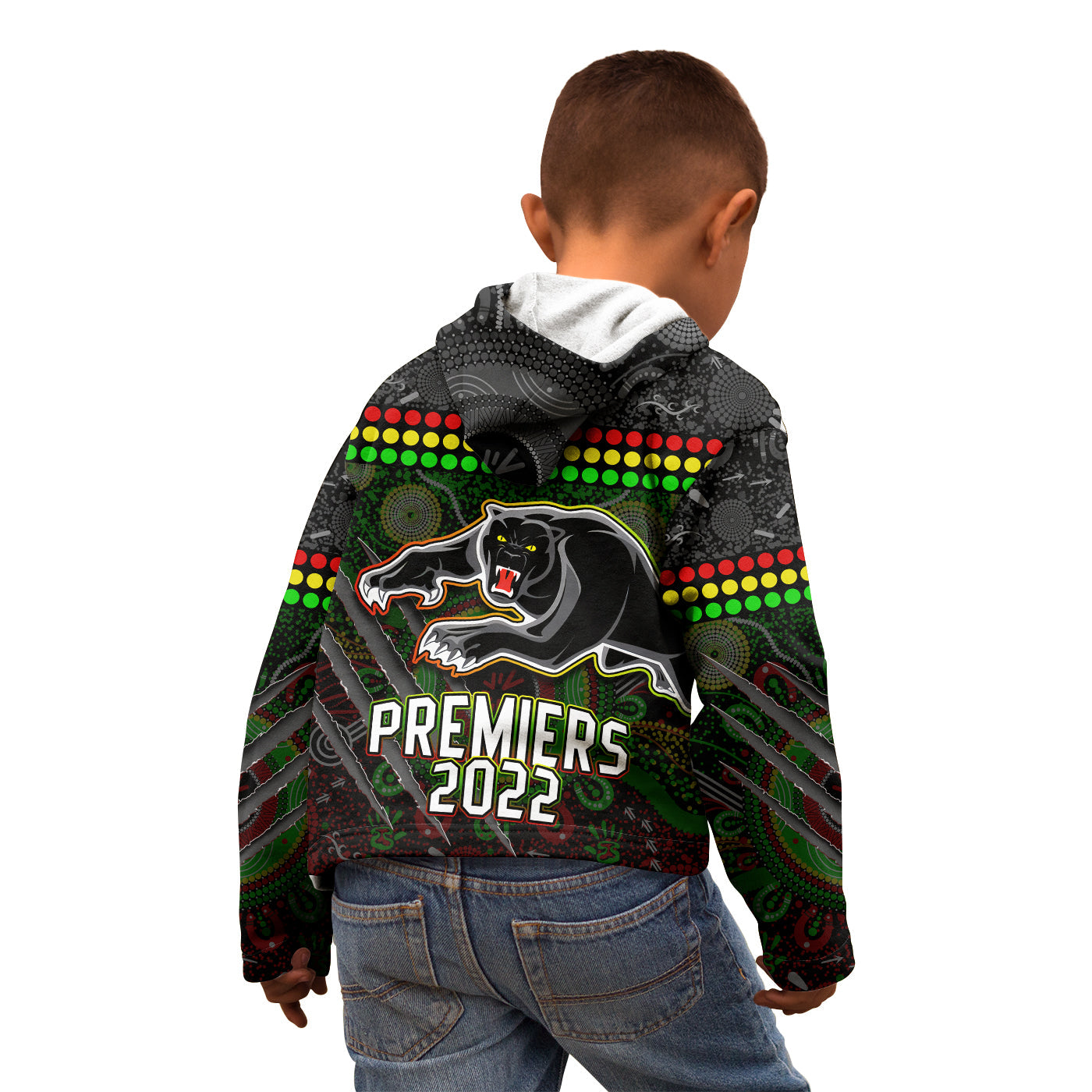 Panthers Hoodie KID Premiers 2022 Aboriginal - Vibe Hoodie Shop